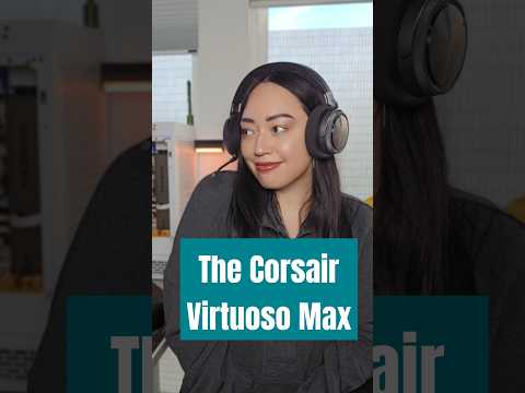 As a longtime @corsair fangirl, the Virtuoso Max sounds GOOD. #ad #corsair #gamingsetup #audio