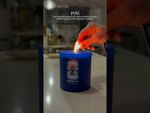 Up your game with ​⁠Literie Candle, official licensed candle of the 2026 FIFA World Cup.🕯️🏟️