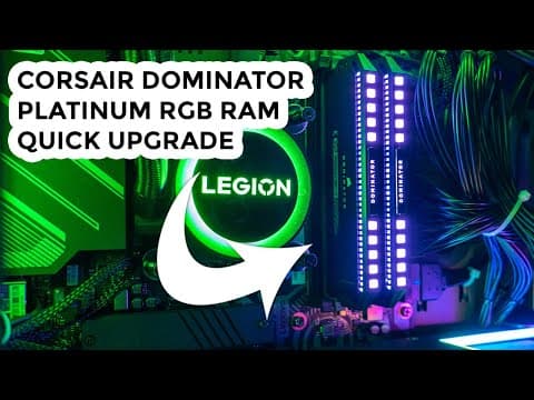 Lenovo Legion 7i Gen 8 - Corsair Dominator Platinum RGB Ram Upgrade!
