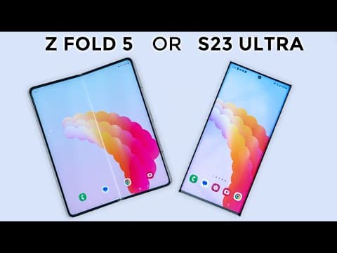 NEW Samsung Galaxy Z Fold 5 Review vs S23 Ultra. Choose Carefully.