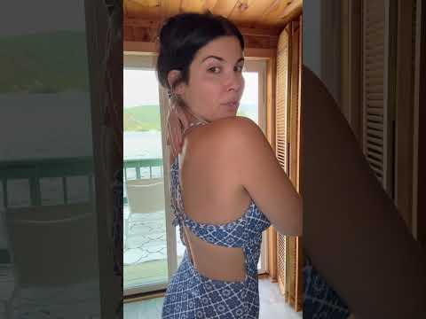 Flattering and sassy one piece I am loving