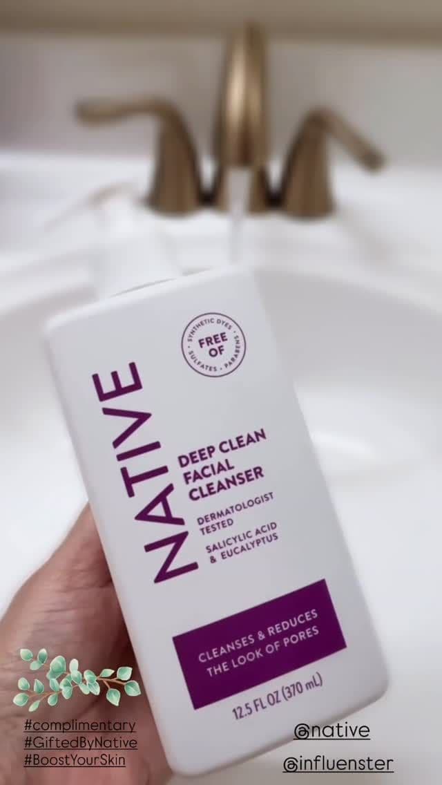 The Native Deep Clean Facial Cleanser is a new favorite skincare product. I like that it’s free of synthetic dyes, sulfa