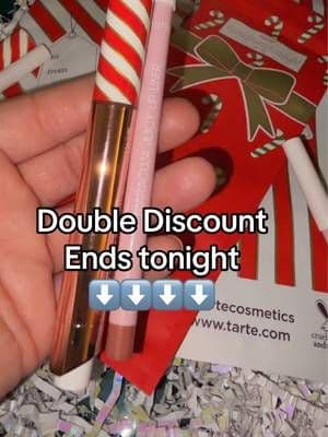 Tarte 6 piece set and gift bags double discount ends tonight. @tarte cosmetics #tiktokshopholidayhaul #tarte #tartecosmetics #stockingstuffer #holidaygifts