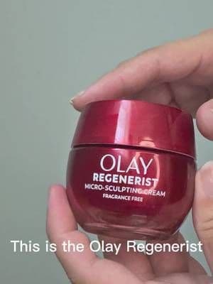 Trying for the first time the Olay Regenerist Micro-Sculpting Fragrance Free cream ✨ Thanks to Olay for giving me this product. #OlayUGC #gifted