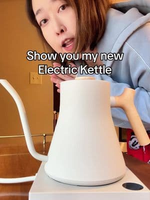 This special color of Fellow Stagg EKG Pro Electric Kettle from @Blue Bottle Coffee 💕 I love this brand, it's a masterpiece of design and functionality. It heats water fast and you can adjustment the temperature for your tea or coffee, I love the minimal design and the beautiful style.☕ . . #TikTokShopMothersDay #kitchenware #kettle #coffee #aethetic #tea #gifeideas #tiktokfinds #tiktokshopfinds #coffeetok