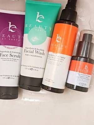Thank you @beautybyearth! One of my favorite skincare brands right now. All natural and organic!!! #beauty #partnership #natural #organic #skincare #routine