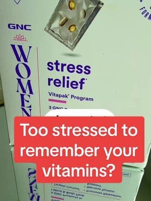 Taking vitamins shouldn’t be another stressor. This GNC Stress Relief Vitapak makes it easy, one pack a day, everything pre-sorted, so you can focus on what actually matters. Always consult your physician. #TikTokCreatorSearchInsightsIncentive #tiktokshopholidayhaul #StressRelief #DailyVitamins #GNC