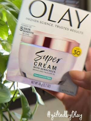 Olay super cream ✨Glowy skin + SPF in one step? Yes please ✨🤍 Loving how the Olay Super Cream SPF 30 feels on my skin — lightweight, moisturizing and perfect for my morning routine. ☀️ #giftedbyOlay @Olay Skin Care #olayskincare #olay #skincare #skincareroutine