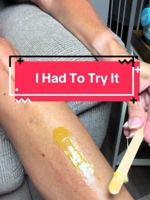 I had to try this beginners waxing kit from @Tress Wellness! It has EVERYTHING you need from pre and post waxing!! #ad #tresswlness #wax #waxing #waxkit