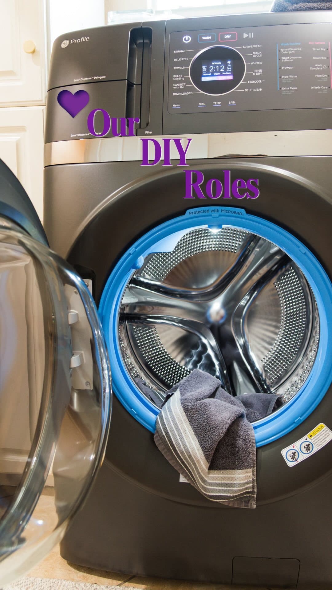 #ad My husband handled the demo for our laundry room upgrade. I, in turn, bravely took on the most demanding role for th