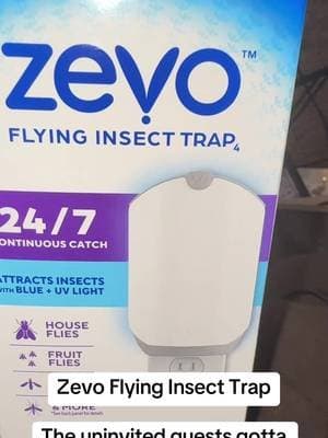 Plug it in and let the Zevo Flying Insect Trap do its thing. It uses blue and UV light to attract flying insects to the cartridge without turning your house into bug-zapping central. 🙌🏽 #Zevo #FlyingInsectTrap #HomeFinds #HomeEssentials #TikTokShop