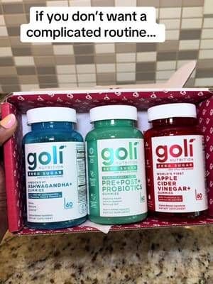 if you’ve been looking for something simple to add into your routine 👀 this trio from @Goli® Nutrition includes ACV, pr
