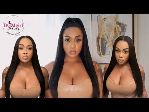 A Wig? 9X6 M-Cap HD Lace Wig Install Kinky Straight Beginner Friendly | BGMgirl Hair