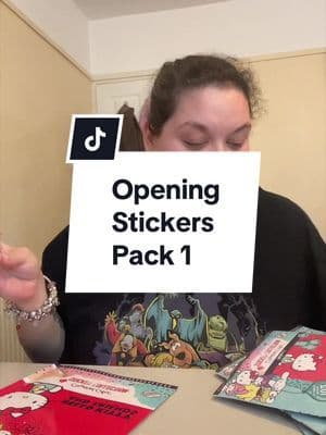 Opening Stickers Pack 1 #tiktokmademebuyit #sanrio #springdeals #hellokittystickerbook #openingstickerpacks