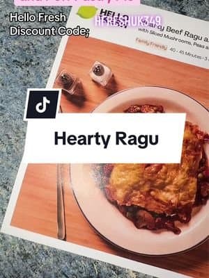 AD/ HELLO FRESH BOXES (Hearty Beef Ragu and Puff Pastry Pie) @hellofreshuk 50% off your first box! Then, 20% off your next four boxes If you use; Code; HFRESHUK349 Link here and in bio! https://go.tano.ai/r/4iWGLNjt #hellofresh #AD #hellofreshuk #FoodTok #everythingfresh
