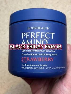Get this best selling Perfect Amino powder by Bodyhealth while they have this big deal still running #tiktokshopblackfriday #tiktokshopcybermonday #tiktokshopcreatorpicks