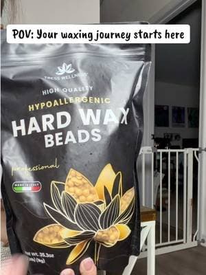 @Tress Wellness has you covered even if you have sensitive skin! These hard wax beads are amazing 🤩 #ad #tresswellness #sensitiveskin #wax #waxingfromhome