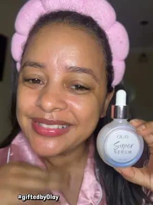 A little moment of self-care with Olay Super Serum! Featuring five key ingredients: activated niacinamide, Vitamin C, Vitamin E, collagen peptides, and exfoliating acids. A skincare moment focused on hydration, smoothness, and radiance. Thank you, @Olay Skin Care for gifting me this product! 💕 #giftedbyolay #olay #olaysuperserum #skincareroutine #selfcareroutine