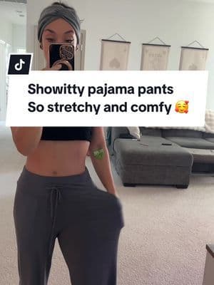 Alright, so, Showitty pants. I'm telling you, I'm living in these. I've got all their styles, and these pajama pants? They're just…comfortable. Super stretchy, really soft, feels like you're wearing nothing. Honestly, the most comfortable pants I own. If you want to be comfy, you need these! 🥰 Loungewear #P#PajamaPants#C#CozyVibesT#TikTokShopC#ComfyPants#S#Sleepweartiktokshopfashionfinds #pajamasallday #s#springtok#t#tiktokshopspringglowups#shopwomenowned#c#creatorboostcamp#t#tiktokshopcreatorpicksspotlightfinds