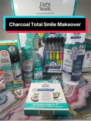 Charcoal Total Smile Makeover #Charcoal #TotalSmile #Makeover #CharcoalTotalSmileMakeover #tiktokshop #tiktokmademebuyit #gurunanda #gurunandaproducts #gurunandakit #whiteningstrips #freshbreath #smile