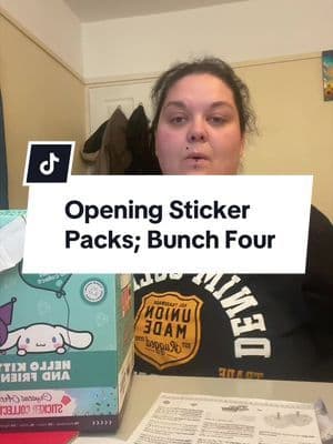 Opening Sticker Packs; Bunch Four #tiktokmademebuyit #sanrio #springdeals #hellokittystickers #openingstickerpacks