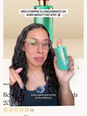 se você comprou esse novo body splash no site, eu sinto muito #aurabeauty #perfume #cheirosa #bodysplash #tiktokshopbr44