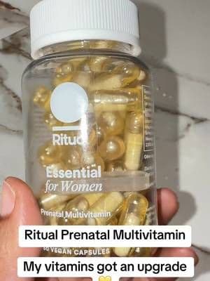 Ritual Prenatal packs key vitamins and minerals into its signature delayed-release capsules with a minty experience. A streamlined option for a prenatal supplement routine. 🤰🏽🌿 #RitualPrenatal #PrenatalVitamin #PrenatalCare #RitualVitamins #TikTokShop