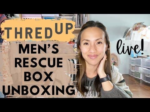 thredUP Men's Rescue Box Unboxing LIVE! Was it Worth $90?
