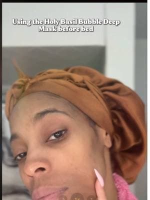 Used the @P.CALM Bubble Deep Mask. I used the Holy Basil Bubble Deep Mask last night before bed, & then the Turmeric Bubble Deep Mask this morning ✨ This mask really feels so good on my skin 😍 #pcalm #bubblemask #skincareproducts #tiktokshopfinds