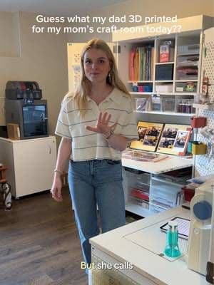 #ad we have been 3D printing so much lately for craft room organization! my dad bought the @BAMBULAB Official P2S 3D printer after so much research & we love how functional, simple, and high quality it is!! so fun to make all the free designs on MakerWorld like this needle organizer! check it out in my bio🤍🤍 #bambulab #BambulabP2S #3dprinting