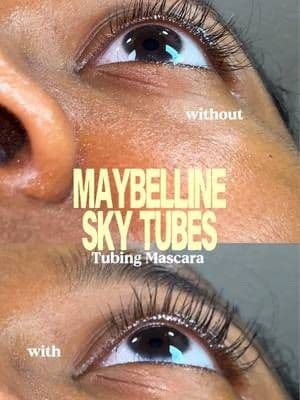 Making my lashes looking like extensions!! @Maybelline NY #giftedbymaybelline #mayebellineskytubesmascara