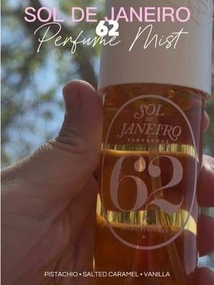 Sol de Janeiro Cheirosa 62 is still that girl. If you love warm gourmand fragrances, this perfume mist blends pistachio, salted caramel, vanilla, jasmine petals, and sandalwood for the ultimate summer scent. Sweet, sunny, beachy, and compliment-worthy, it's one of the most loved fragrance mists for a reason. #SolDeJaneiro #perfume #tiktokshopcreatorpicks #TikTokShopFinds #summerwins