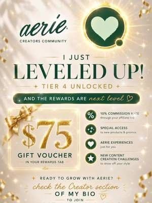#creatorsearchinsights #AD ๐บ I was born to shop! ๐๏ธ And @aerie is making all of my shopping ๐๏ธ dreams come true!! ๐๐ ๐ Since joining the Aerie Real Makers program in May, I've already earned $150 in gift cards! ๐ฎ๐๐ค First I unlocked a $25 gift card, then $50, and today I officially reached Tier 4 and unlocked a $75 gift card! โจ๐ฅณ I've already placed my next order ๐ฉท and now I'm working toward Tier 5 where I'll unlock a $100 gift card! ๐คฉ๐ If you're just a girl like me (or guy) who loves to shop ๐๏ธ and make content, then you definitely check the Creator section of my bio to join Aerie Real Makers and more! โจ๐ You can also check out my Aries storefront while you're checking out my bio! ๐๐ #aerierealmakers ๐ฅ #aerie โจ #mandib8803๐