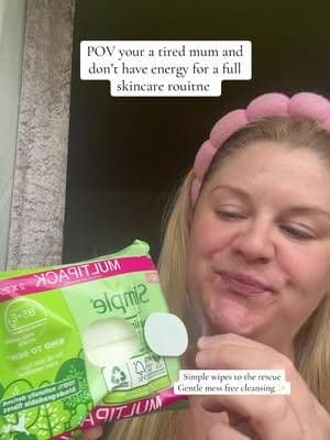 When you @Simple UK are to tired for a full skincare routine- Simple wipes for the win ๐โจ #SimpleSquadUK #AD #Simplewip