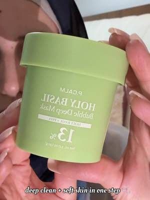 POV: your pores needed this 🫧✨ I left the bubbles on for a few minutes and my skin looked SO clean after 👀 obsessed with how smooth and glowy my skin feels now 💚 . Use my YesStyle discount code: VTCM128UKPW ✨ You can find the mask on YesStyle or Amazon 🫶🏻 . . @P.CALM @YesStyleInfluencers @YesStyle #bubblemaskTrend #pcalm #yesstyle #pcalmbubbledeep #koreanskincare