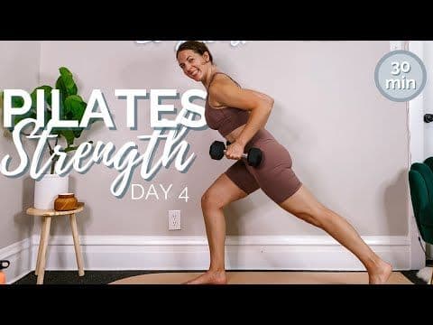 Hello, hello! Welcome to the first Pilates Strength Workout of the Challenge!! I know a lot of you LOVE this style of wo