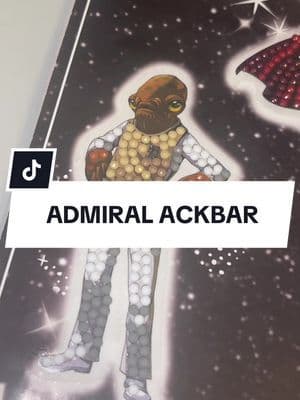 ADMIRAL ACKBAR #tiktokmademebuyit #disney100 #crystalart #disney100stickerbook #admiralackbar