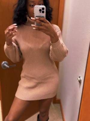 One thing about me? I see a mirror, my phone coming out… 😎😆 favorite boots: @target #target sweater dress @amazonfashion #amazonfinds