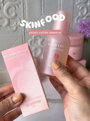 Mattifying, Hydrating Peach Formula @skinfood_global #skinfood #pinkskincare #sebumcontrol #kbeauty #tiktokmademebuyit