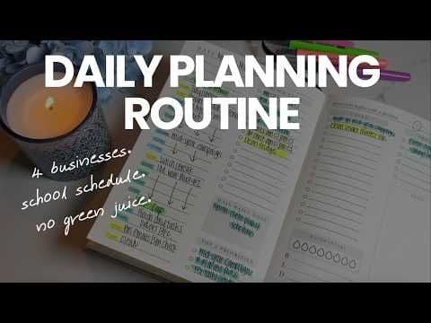 My Realistic Daily Planning Routine for Busy Days!
