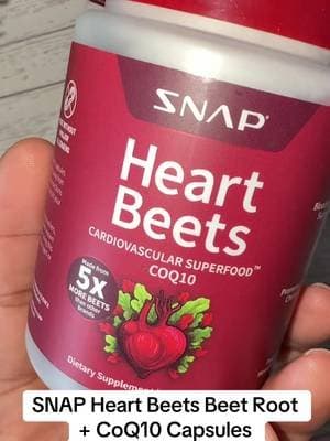 SNAP Heart Beets combines beetroot and CoQ10 in a supplement that may help support healthy circulation and cardiovascular wellness. A heart-focused addition to your daily routine! 💗 #SNAPSupplements #HeartBeets #BeetRoot #HeartHealthSupport #TikTokShop