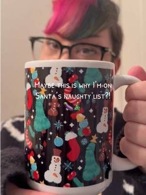 This @LookHUMAN Christmas mug with dirty humor is not for everyone but it’s the perfect gag gift for friends, coworkers, or anyone with a questionable sense of humor! 🍆🎄 #funnygifts #dirtyhumor #christmasgift #tiktokshopfinds #gifttok