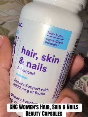 GNC Women's Hair, Skin & Nails Beauty Capsules contain nutrients that may help support normal hair, skin, and nail health as part of a balanced nutritional routine. 🌸 #GNC #HairSkinNails #BeautyNutrition #WomensWellness #TikTokShop