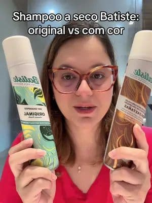 Diferença entre o shampoo a seco @Batiste Brasil original e com cor #tiktokshopbr99 #hairtok #dryshampoo