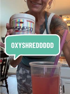 Check out this pre workout powder from OXYSHRED! This juicy watermelon is delicious! #OxyShred #EHPlabs #ad #preworkout #workout
