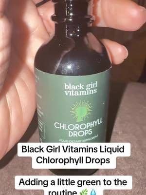 Black Girl Vitamins Liquid Chlorophyll Drops come in an easy dropper format with a one-month supply. ✨ Simple to add to your daily wellness routine according to the label directions. #BlackGirlVitamins #LiquidChlorophyll #ChlorophyllDrops #WellnessRoutine #TikTokShop