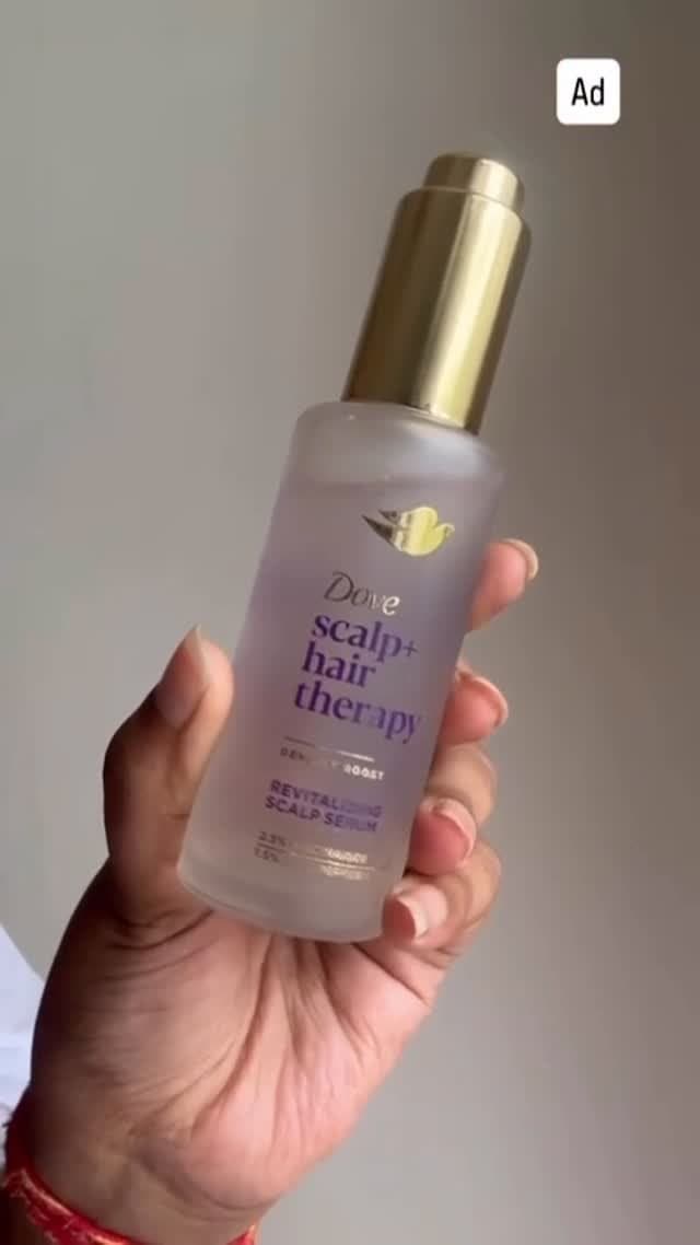 ⏰ Mornings are chaos—but my scalp? Calm and thriving.
Just one drop of the new Dove Scalp + Hair Therapy Serum is all it