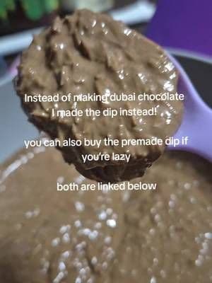 instead of making a Dubai chocolate bar, I made a dip! you can get the kit or buy a premade dip below! it's delicious 😋 #dubaichocolate #pistachiochocolate #chocolatelover #tiktokshopspringglowup #dessert