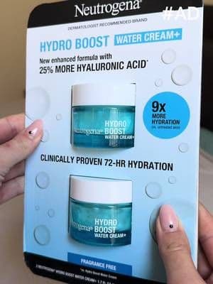 #AD Obsessed with the hydration from Neutrogena Hydro Boost Water Cream+ 💧 Lightweight, fragrance-free, and leaves my skin plump, smooth, and glowing all day. ✨ @Costco Wholesale @Neutrogena #extraneutrogenahydration #costcofinds💜