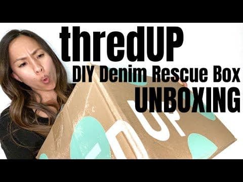 thredUP DIY Denim Rescue Box Unboxing: Collab with Nicholas Parker!